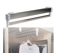 YCVAWEOD Retractable Clothes Rail 3080 cmAdjustable Steel Wardrobe Rod for Trouser StorageSpaceSaving DesignMax Load 25 kg (31.5 inch) Durable & Versatile LWX