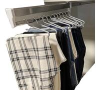 YCVAWEOD Retractable Wardrobe RodAdjustable Pullout Clothes Rail 3080cm for Trouser Storage Spacesaving Design Supports 25kg Load (600mm/23.6inch) LWX