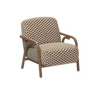 YCVAWEOD Retro Armchair Metal Fabric Sofa Chair Accent Chair Arm Chiar Reading Chair With Carbon Steel Frame Bedroom Balcony Snuggle for Living Room Bedroom A LWX