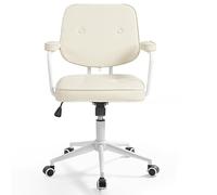 YCVAWEOD Retro-Inspired Computer Chair With Backrest - Ideal for Study, Office Work, & Relaxed Lounging | Comfortable Long-Hour Seating, Lazy Decorative Accent A LWX