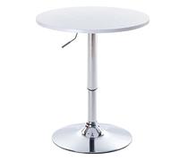 YCVAWEOD Round Height Adjustable Bar Table Counter Pub Desk with Metal Base for Home Bar, Dining Room, Kitchen, Bar Table Swivel LWX