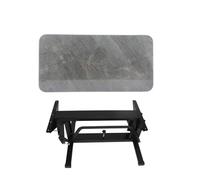 YCVAWEOD RV Folding Table with Adjustable Height, Multifunctional Caravan RV Foldable Picnic Table, Load Bearing 250kg, Outdoor Dining Table for Campervans and Motorhomes (Color : Gray-B) LWX