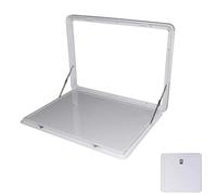 YCVAWEOD RV Folding Wall Table, Lockable Hanging Drop Down Wall Leaf Tables RV Dinette Table, Aluminum Floating Desk Shelf for Camper Van Traile (Color : Bianco, Size : 50x35cm/20x14in) LWX