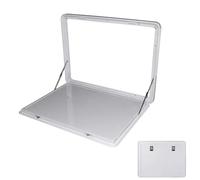 YCVAWEOD RV Folding Wall Table, Lockable Hanging Drop Down Wall Leaf Tables RV Dinette Table, Aluminum Floating Desk Shelf for Camper Van Traile (Color : Bianco, Size : 80x45cm/32x18in) LWX