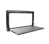 YCVAWEOD RV Wall Mounted Table, Camper Drop Leaf Folding Dinette Table with Maxload 44Lbs, Travel Table Lockable Wall Table Kit for Campervans and Motorhomes (Color : Svart) LWX