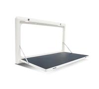 YCVAWEOD RV Wall Mounted Table, Camper Drop Leaf Folding Dinette Table with Maxload 44Lbs, Travel Table Lockable Wall Table Kit for Campervans and Motorhomes (Color : Bianco) LWX