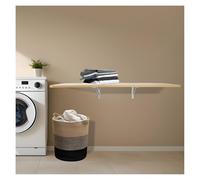 YCVAWEOD -Saving Folding Wall Desk Wall-Mounted Table for Small s Ideal for Home Office Laundry Room Garage Basement - Wooden Design (60x24cm) LWX