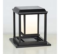 YCVAWEOD Seven-color Dimmable Column Lamp LED Solar Stigma Lamp IP65 Pillar Light Outdoor Post Lamp Landscape Street Light Lawn Lamp 4000mAh Lithium Batter Path Light,Height: 31CM LWX