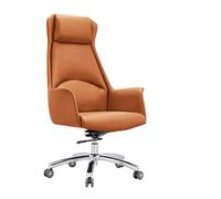 YCVAWEOD Silla Gaming Gaming Chair Reclining Computer Office Chair High Back Racing Genuine Leather Chair Desk Chair for Home Office Gamer Chair for Adults (Color : Orange) LWX
