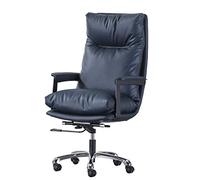 YCVAWEOD Silla Gaming Gaming Chair Rotatable Reclining Computer Chair with Fixed Armrest for Bedroom and Living Room Office Chair Gamer Chair for Adults (Color : Navy blue) LWX