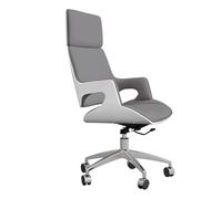 YCVAWEOD Silla High Back Office Chair Comfortable Swivel Boss Chair 145° Reclining Computer Study Chair in Microfiber Leather Upholstered and Aluminum Frame Adjustable Height Study(Gris) LWX