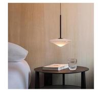 YCVAWEOD Simple Lights Nordic Art Glass Pendant Lamp Creative and Fashionable Hotel Bedside Study Single Head Dining Chandelier(D35CM) LWX