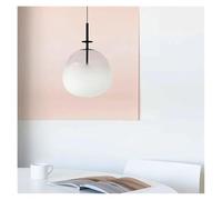 YCVAWEOD Simple Lights Nordic Art Glass Pendant Lamp Creative and Fashionable Hotel Bedside Study Single Head Dining Chandelier(D22CM) LWX