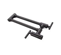 YCVAWEOD Sink Faucet, Brass Black Kitchen Faucets Folding Pot Filler 2 Handles Wall Mounted Single Cold Cook Tap for Kitchen, Bathroom LWX