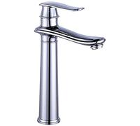 YCVAWEOD Sink Mixer Taps,Single Handle Copper, H20.1Cm Gold Kitchen Sink Faucet, Basin Mixer Tap, Hot and Cold Water Taps, for Kitchen and Bathroom/Retro Yellow/H20.1Cm (Chrome Si LWX