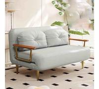 YCVAWEOD Sleep Chair Bed, Comfy Convertible Sleeper Chairs With 6-Position Adjustable Backrest & Pillow, Cozy Small Chair Couch for Small Spaces, Office Light gray-150CM LWX