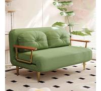 YCVAWEOD Sleep Chair Bed, Comfy Convertible Sleeper Chairs With 6-Position Adjustable Backrest & Pillow, Cozy Small Chair Couch for Small Spaces, Office green-150CM LWX