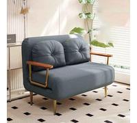 YCVAWEOD Sleep Chair Bed, Comfy Convertible Sleeper Chairs With 6-Position Adjustable Backrest & Pillow, Cozy Small Chair Couch for Small Spaces, Office Dark gray-100CM LWX