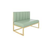 YCVAWEOD Sofa Table and Chair Combination,Upholstered Settee Bench,Faux Leather Love Seat Accent Couch,for Kitchen Dining Room Living Room Western Restaurant Cafe green1-95 * 55 * 120cm LWX