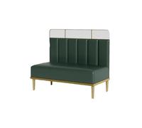 YCVAWEOD Sofa Table and Chair Combination,Upholstered Settee Bench,Faux Leather Love Seat Accent Couch,for Kitchen Dining Room Living Room Western Restaurant Cafe green1-105 * 55 * 120cm LWX