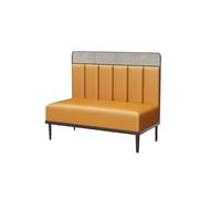 YCVAWEOD Sofa Table and Chair Combination,Upholstered Settee Bench,Faux Leather Love Seat Accent Couch,for Kitchen Dining Room Living Room Western Restaurant Cafe orange-105 * 55 * 120cm LWX
