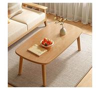 YCVAWEOD Sofa Table Tea Table Folding Legs Coffee Table, W39 X D21 X H17 Inch, Foldable Portable Floor Table for Living Room, No Assembly Required Modern Coffee Table LWX