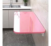 YCVAWEOD Space-Saving Wall Mounted Folding Table - Versatile Drop Leaf Desk for Small Spaces Ideal for Kitchen Dining Laundry & Home Office - Functional Floating Table Solution LWX