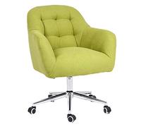 YCVAWEOD Swivel Desk Chair Desk Chairs with Wheels, Comfortable Armless Swivel Chair, Adjustable Swivel Rolling Improve Posture Now & Neck Pain for Home Office Chair LWX
