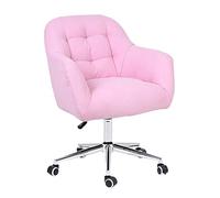YCVAWEOD Swivel Desk Chair Modern Accent Chair 360° Swivel Desk Chair Makeup Chair with Breathable Padded Seat, Height Adjustable, Max Load 150kg for Home Office Chair LWX