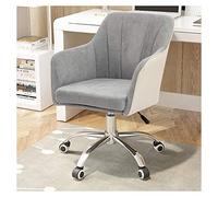 YCVAWEOD Swivel Desk Chair Rolling Swivel Chair, Computer Chair with Adjustable Height, Comfortable Armless Desk Chair for Executive, Drafting, Gaming or Office for Home Office Chair (Gray LWX