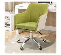 YCVAWEOD Swivel Desk Chair Rolling Swivel Chair, Computer Chair with Adjustable Height, Comfortable Armless Desk Chair for Executive, Drafting, Gaming or Office for Home Office Chair (Green LWX