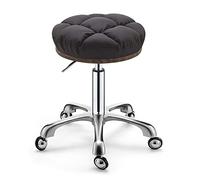 YCVAWEOD Swivel Office Chair, Upholstered Accent Computer Desk Chair with Steel Legs, Height Adjustable Swivel Vanity Chair for Office, Bedroom LWX