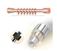 YCVAWEOD Telescopic Curtain Rod 40 500 cm Extendable Shower Rail No Drilling Tension Rod for Bathroom Bedroom Grey 0.4 0.55 m + 10 Rings LWX