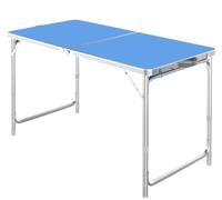 YCVAWEOD Ultralight Folding Camping Table - Sturdy Aluminum Height Adjustable (3 Levels) - Portable Picnic Table for Outdoor Activities Travel & Adventure LWX