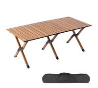 YCVAWEOD Ultralight Portable Camping Table with Carry Bag Foldable Picnic Table for Outdoor Beach Hiking Fishing Compact 150cm 59in Travel Size LWX