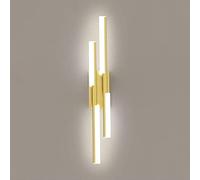 YCVAWEOD Wall Lamp 10W LED Strip Simple Double Head Rectangular Wall Light Iron Wall Sconce Lighting Fixtures Compatible with Living Room, Dining Room, Pendant Light LWX
