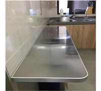 YCVAWEOD Wall Mounted Folding Breakfast Bar Table Kitchen Drop Leaf Dining Work Table Stainless Steel 23x16inch LWX