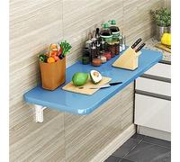 YCVAWEOD Wall Mounted Folding Desk, Fold Down Desk Drop Leaf Table, Laundry, Wood Floating Desk for Wall, Foldable Computer Desk Wall Mount, Wall Desks for Small Spaces 100x40cm/39x16in Black LWX