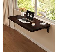 YCVAWEOD Wall-Mounted Folding Desk Space-Saving Table for Home Office Kitchen Living Room; Versatile Compact Design Ideal for Work Study or Dining - Easy to Install. LWX