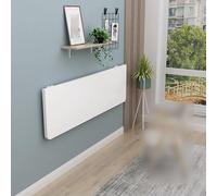 YCVAWEOD Wall-Mounted Folding Laundry Table, Drop-Leaf Workbench for Small Spaces, Compact Foldable Table, Home Office Storage Solution, White, L80*W40cm LWX