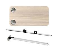 YCVAWEOD Wall Mounted Folding Table, Caravan RV Removable Table with 2 Cup Slots, for Indoor or Outdoor Installation, Car Table for Travel, Camping, Picnic (Color : Grå) LWX