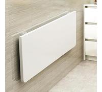 YCVAWEOD Wall Mounted Folding Table Collapsible Desk for Small Spaces Floating Workbench for Home Office Kitchen & Dining (White 100x24cm) LWX