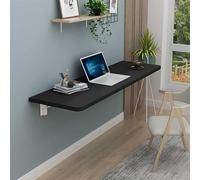 YCVAWEOD Wall Mounted Folding Table, Floating Laptop Workstation for Small Spaces, Perfect for Bedroom, Home Office, and Balcony LWX