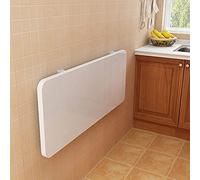 YCVAWEOD Wall-mounted Folding Table For Kitchen Computer Workstations for Home Office Work Foldable Wall Table Floating Laptop Desk Fold-Down PC Table Wall Writing,70×30cm/27inch×12inch LWX