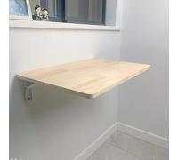 YCVAWEOD Wall Mounted Folding Table - Laundry Floating Desk, Foldable Wall Desk for Kitchen, Dining Room & Home Bar, Sturdy & Stable Workbench (80x30cm) LWX