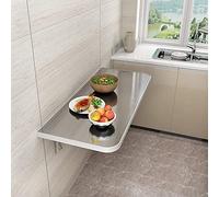 YCVAWEOD Wall Mounted Folding Table Space Saving Kitchen Desk Drop Leaf Floating Table for Bedroom & Balcony Portable Laptop Writing Desk Compact & Versatile Design LWX