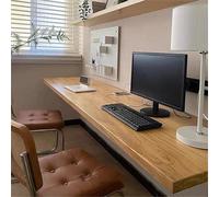 YCVAWEOD Wall Mounted Folding Table,Wall Mounted Table,Folding Table,Hanging Desk,Folding Laundry Table Made Of Solid Wood For Small Spaces, Home Office, Garage, Basement Kitchen.(120 * 40cm) LWX