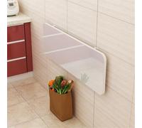 YCVAWEOD Wall Mounted Folding Table,Wall Table For Kitchen,Floating Desk,wall Mount Folding Table White,wall Desk Fold Down For Small Spaces,wall Mount Folding Table For Laundry Room(100 * 30cm) LWX