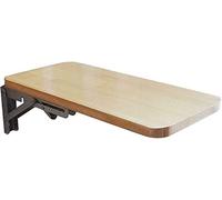 YCVAWEOD Wall Mounted Folding Table, Wood Kitchen Dining Table, Home Office Work Laptop Computer Desk, Hanging Drop-Leaf Fold Down Wooden Bookshelf Learning Tables LWX