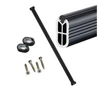 YCVAWEOD Wall Mounted Hanging Clothes Pole for Small Closets Wardrobes and Shoe Cabinets Wardrobe Storage Clothing Organizer Rod Rack System Kit Space Saving Garment Hanger LWX